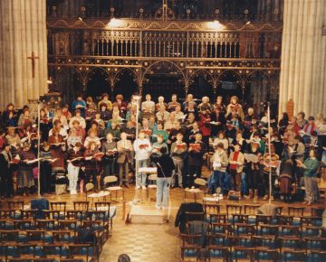 Back in All Saints' Church, Leamington Spa, sometime in the 1990s