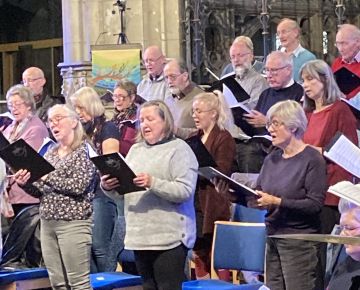 Plenty of percussion required for the performance of Dan Forrest's Jubilate Deo! 