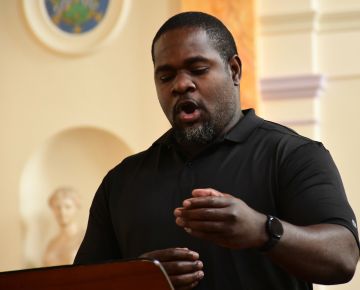 Blaise Malaba, our bass soloist for the Rossini